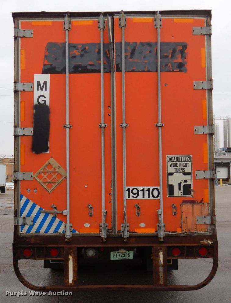 image for item DK2108 1991 Wabash P-102 CW  dry van trailer