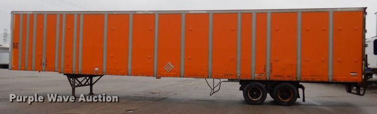 image for item DK2108 1991 Wabash P-102 CW  dry van trailer