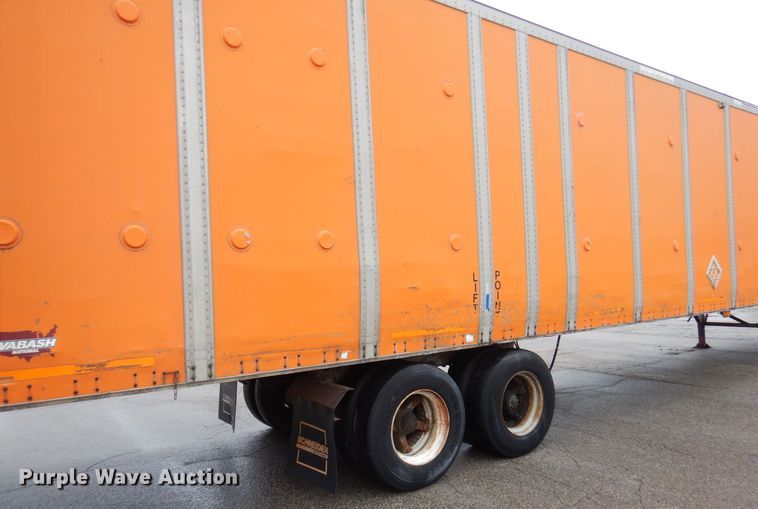 image for item DK2108 1991 Wabash P-102 CW  dry van trailer