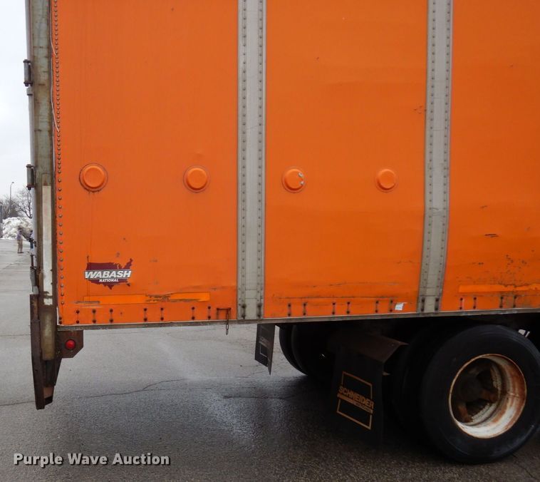 image for item DK2108 1991 Wabash P-102 CW  dry van trailer