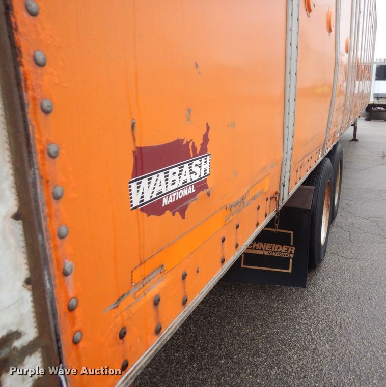 image for item DK2108 1991 Wabash P-102 CW  dry van trailer