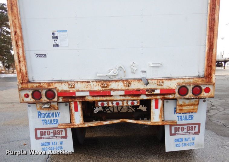 image for item DK2122 1987 Stoughton ASVW-535T-S-C  dry van trailer