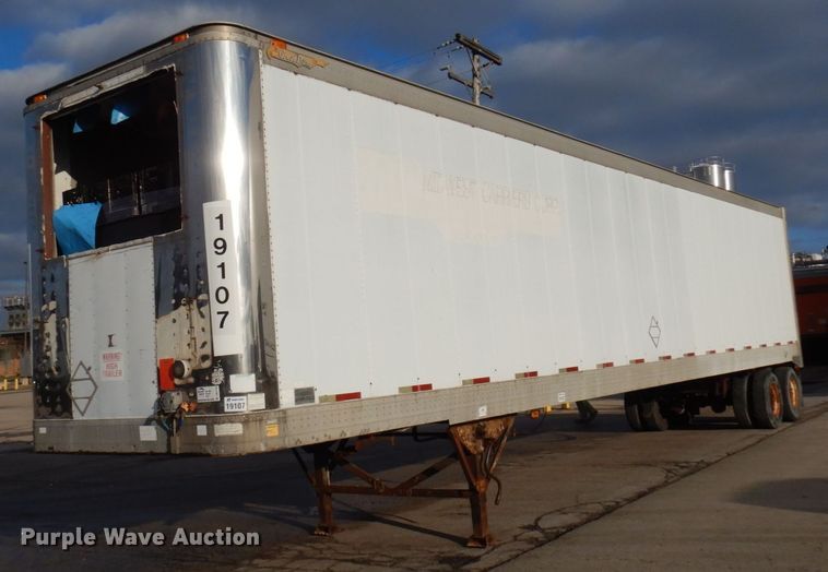 image for item DK2135 1991 Great Dane 7911TJ  refrigerated van trailer