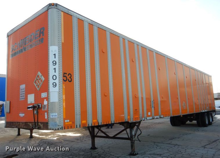 image for item DK2139 1993 Wabash P-102CW  dry van trailer