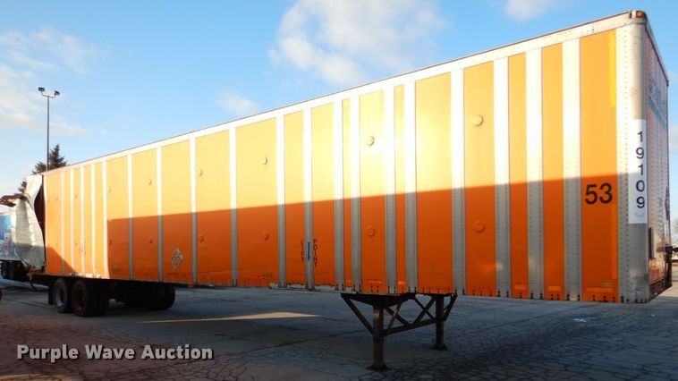 image for item DK2139 1993 Wabash P-102CW  dry van trailer