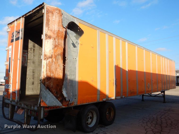 image for item DK2139 1993 Wabash P-102CW  dry van trailer