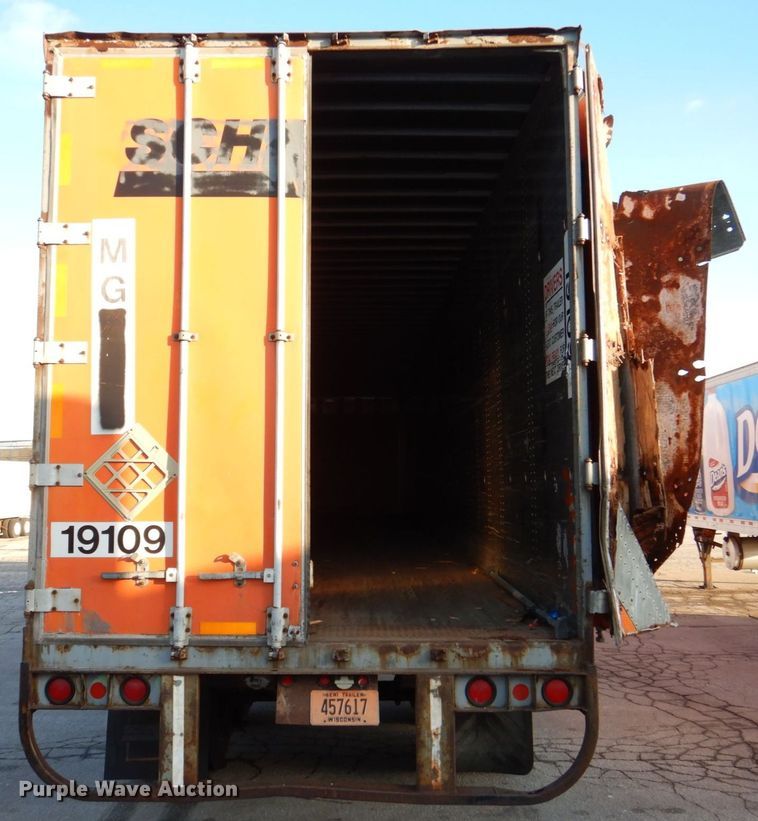 image for item DK2139 1993 Wabash P-102CW  dry van trailer