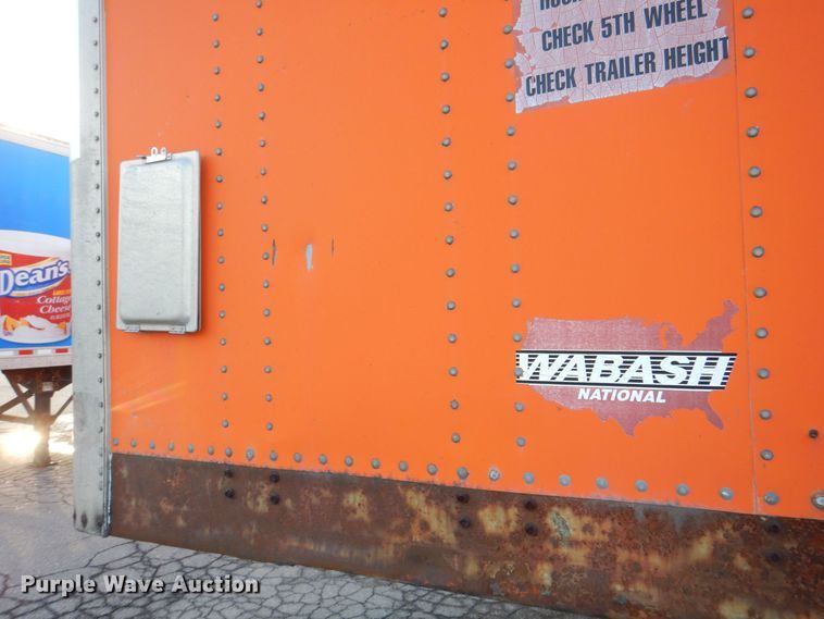 image for item DK2139 1993 Wabash P-102CW  dry van trailer