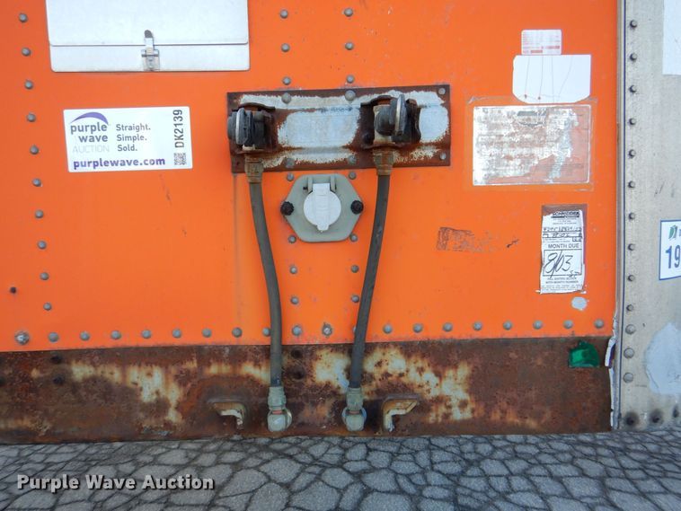 image for item DK2139 1993 Wabash P-102CW  dry van trailer