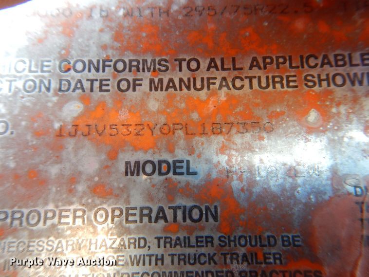 image for item DK2139 1993 Wabash P-102CW  dry van trailer