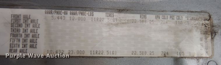 image for item DK7598 2011 Freightliner Cascadia  semi truck