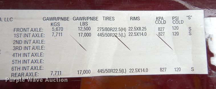 image for item DK7677 2012 Freightliner Cascadia  semi truck