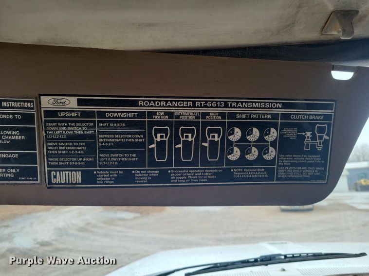 image for item DM2561 1988 Ford FT900F  crane truck