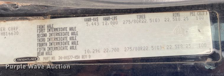 image for item DN8203 1999 Freightliner FL112  semi truck