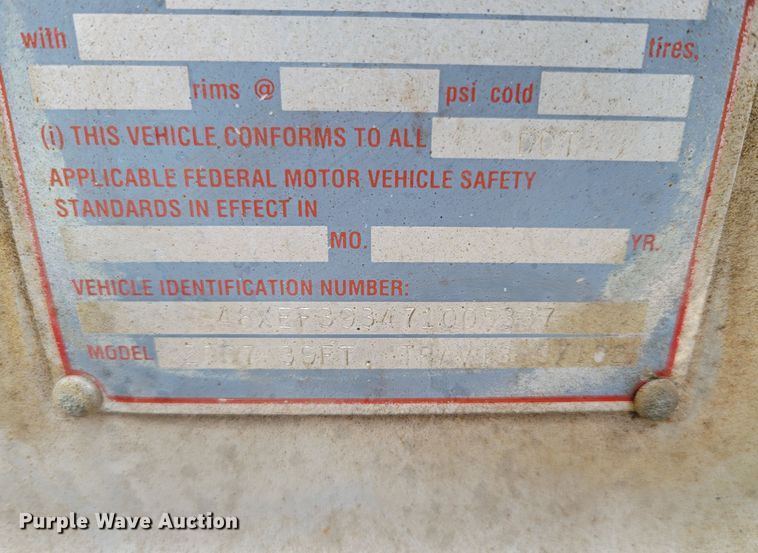 image for item DO4175 2007 Travis S/102  bottom dump trailer