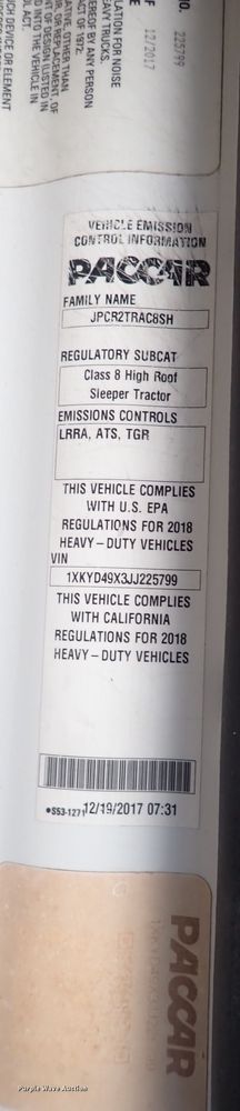 image for item DQ5036 2018 Kenworth T680  semi truck