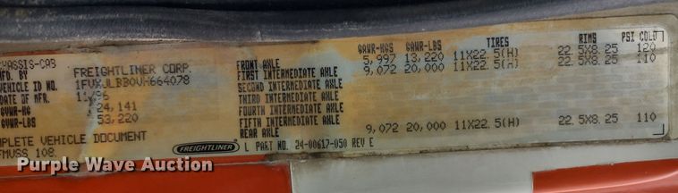 image for item DR8179 1997 Freightliner FL80  truck cab and chassis