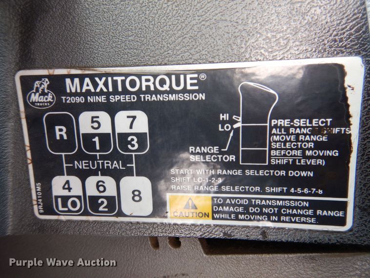 image for item IO9361 1995 Mack CH613  semi truck