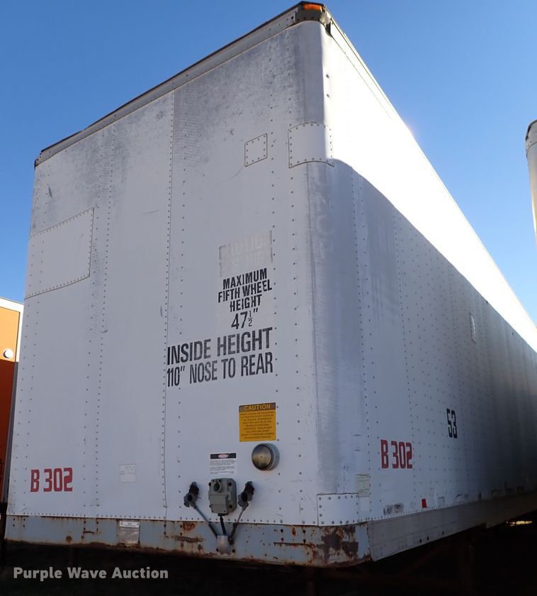 image for item IS9341 1995 Freuhauf FBHLP-91.5-NF2-53  dry van trailer