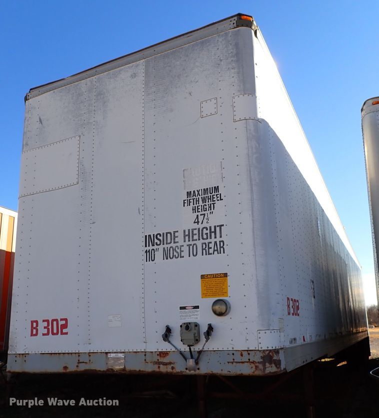 image for item IS9341 1995 Freuhauf FBHLP-91.5-NF2-53  dry van trailer