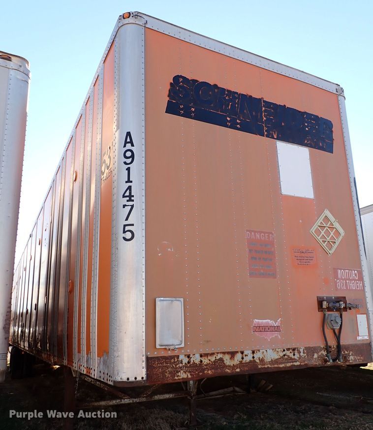 image for item IS9343 1990 Wabash National  dry van trailer