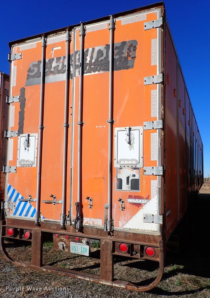 image for item IS9343 1990 Wabash National  dry van trailer