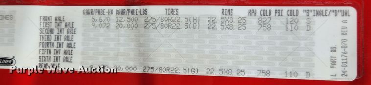 image for item JB9567 2015 Freightliner Cascadia 125  semi truck