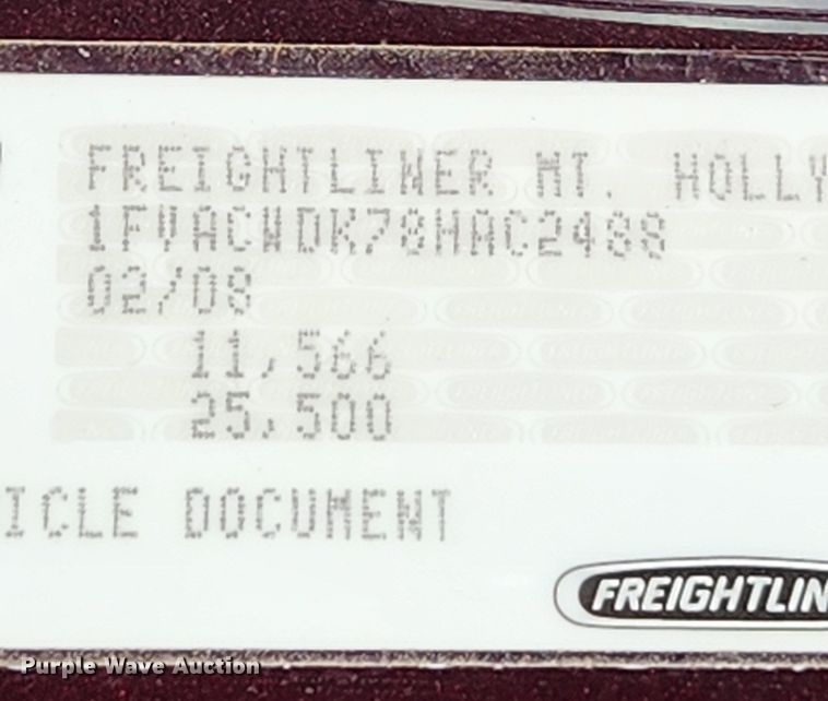 image for item JB9603 2008 Freightliner Business Class M2  box truck