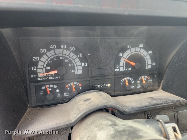 image for item JB9629 1993 Chevrolet Kodiak C5500  dump flatbed truck