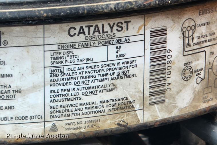 image for item JB9629 1993 Chevrolet Kodiak C5500  dump flatbed truck