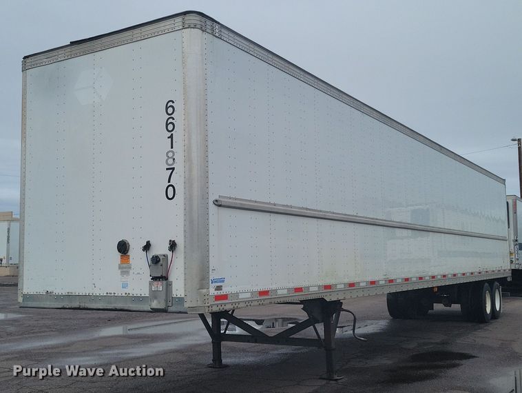 image for item KD9296 2016 Vanguard Rem VIP 4000  dry van trailer