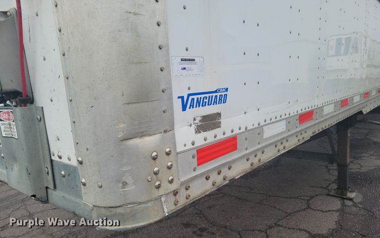 image for item KD9296 2016 Vanguard Rem VIP 4000  dry van trailer