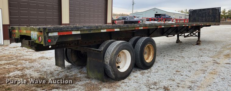 image for item KT9369 1993 Fontaine FTW-5-8045SL  flatbed trailer