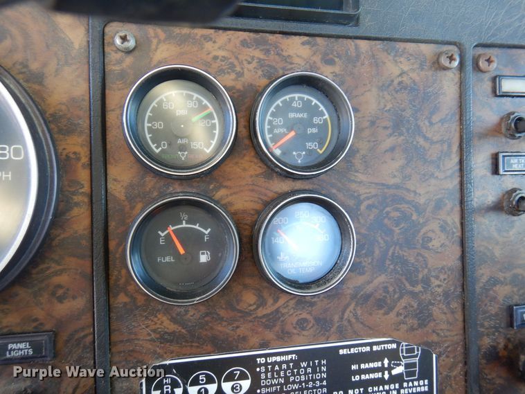 image for item KU9736 1985 Kenworth W900  roll-off container truck