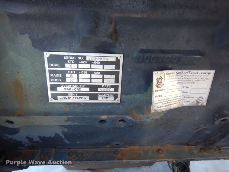 image for item KU9737 Cummins NHC250  engine