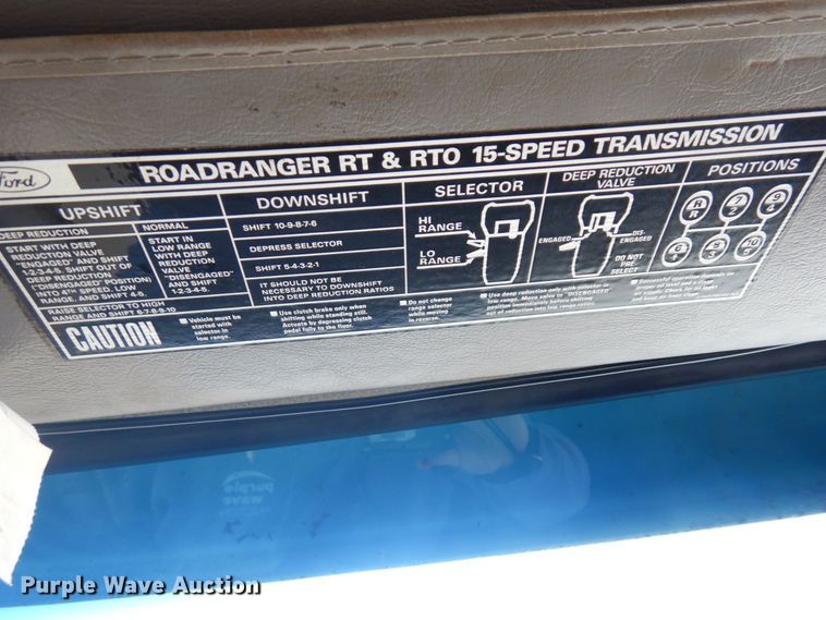 image for item KU9748 1998 Ford LT9522 truck cab and chassis