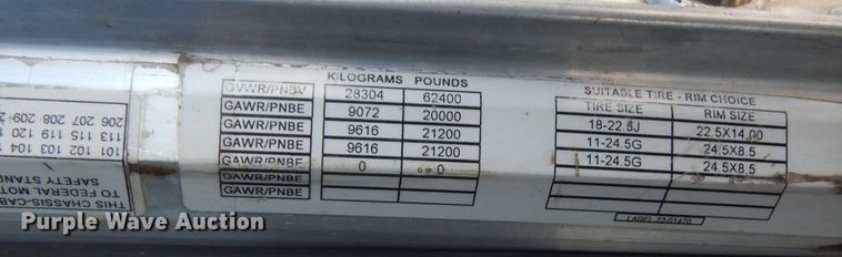 image for item KU9822 1997 Peterbilt 357  roll-off container truck