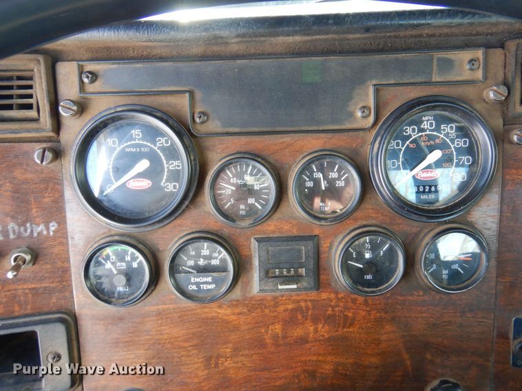 image for item KU9824 1996 Peterbilt 357  roll-off container truck