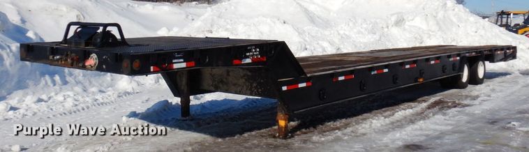 image for item KU9836 1995 Trail King  flatbed trailer