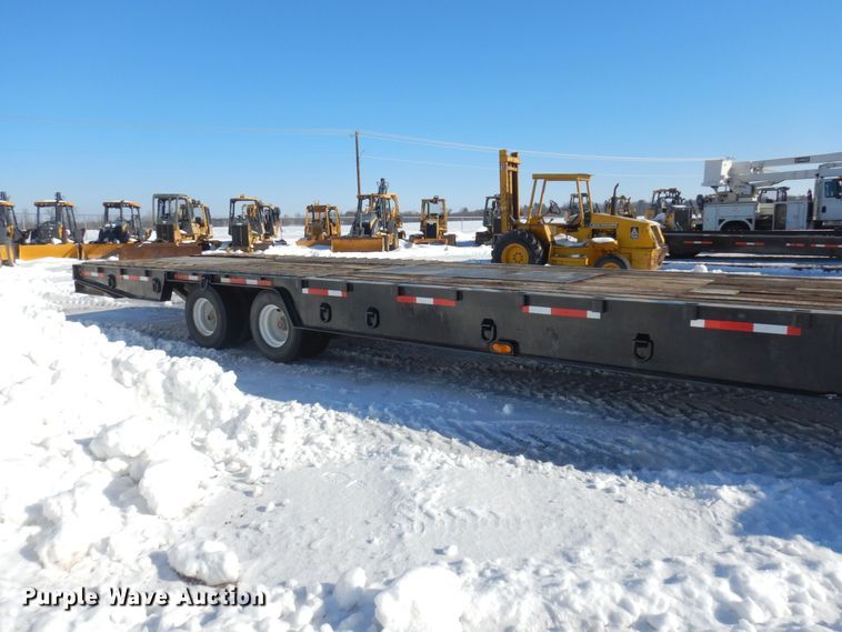 image for item KU9836 1995 Trail King  flatbed trailer