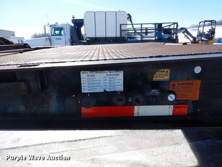 image for item KU9839 1991 Trail King TK70HT-462  drop deck equipment trailer