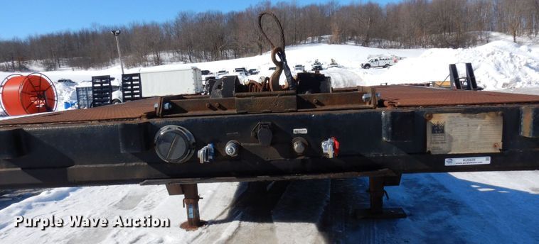 image for item KU9839 1991 Trail King TK70HT-462  drop deck equipment trailer