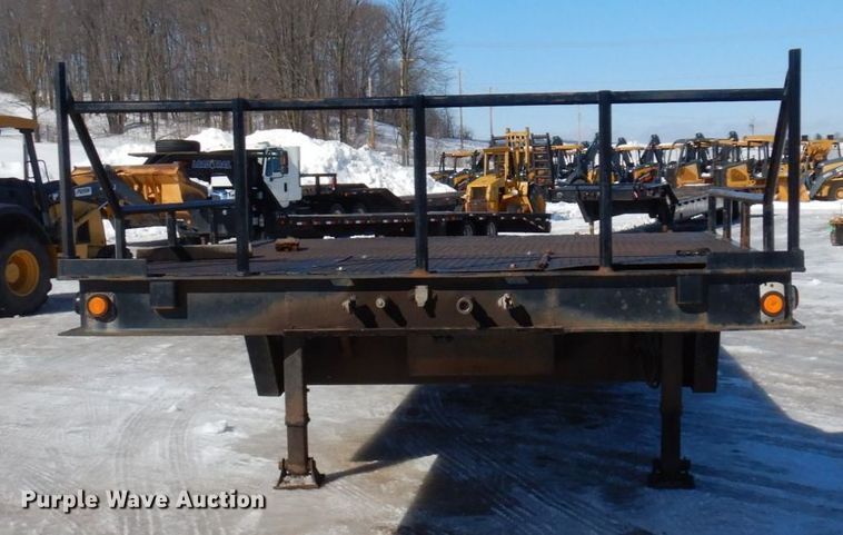 image for item KU9840 1992 Trail Eze  drop deck equipment trailer