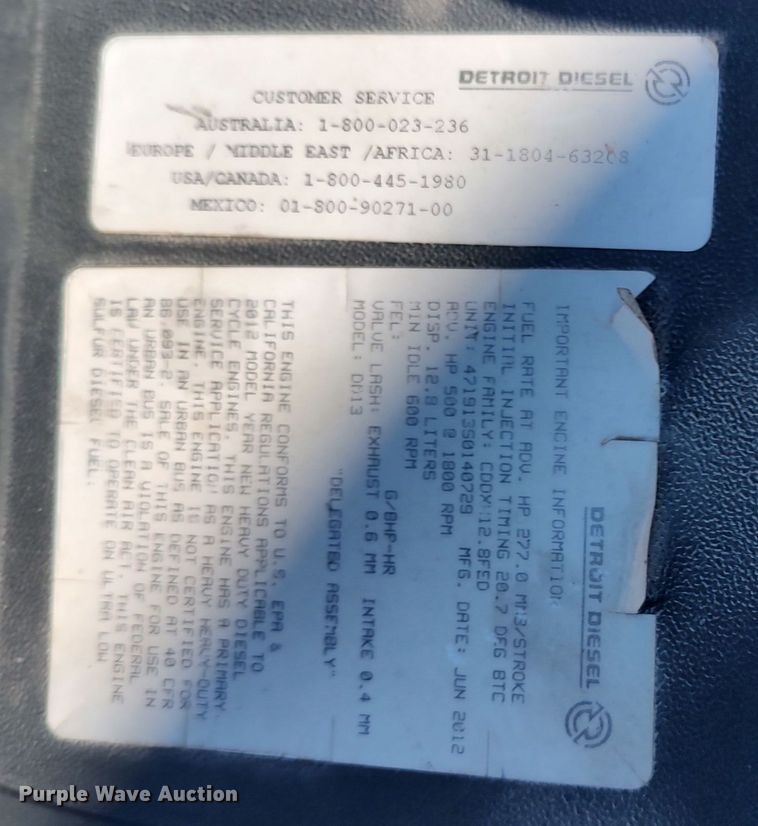 image for item LF9540 2013 Freightliner Business Class M2  semi truck