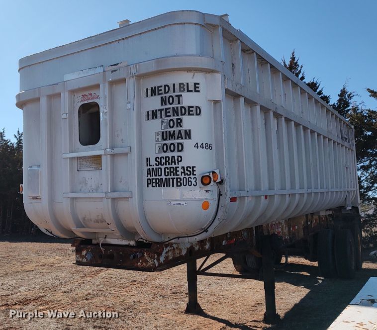 image for item LF9548 1981 Fruehauf  end dump trailer