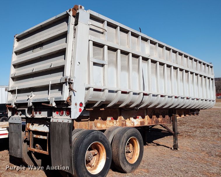 image for item LF9548 1981 Fruehauf  end dump trailer