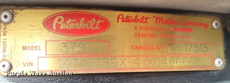 image for item LG9509 1999 Peterbilt 379  semi truck