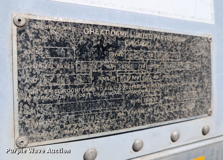 image for item LP9246 2001 Great Dane 7411TP-SA  dry van trailer