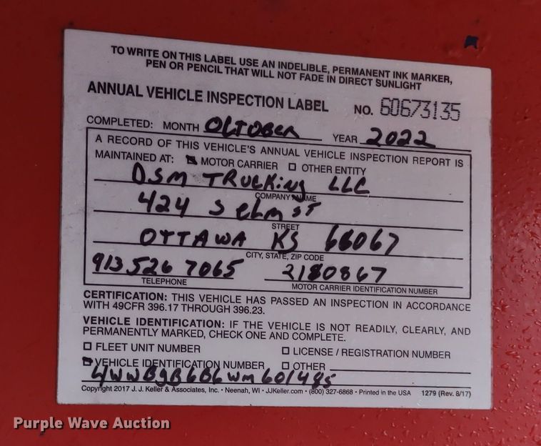 image for item MD9428 1998 Wilson Road Brute  flatbed trailer