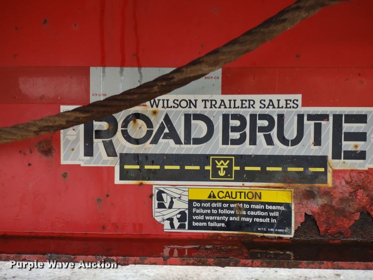 image for item MD9428 1998 Wilson Road Brute  flatbed trailer